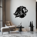 Roaring Lion Metal Wall Art - Fierce Jungle King Steel Decor - KAF095