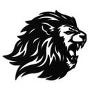 Roaring Lion Metal Wall Art - Fierce Jungle King Steel Decor - KAF095