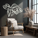 Abstract Fish Metal Wall Art - Modern Steel Wall Decor - KAF101