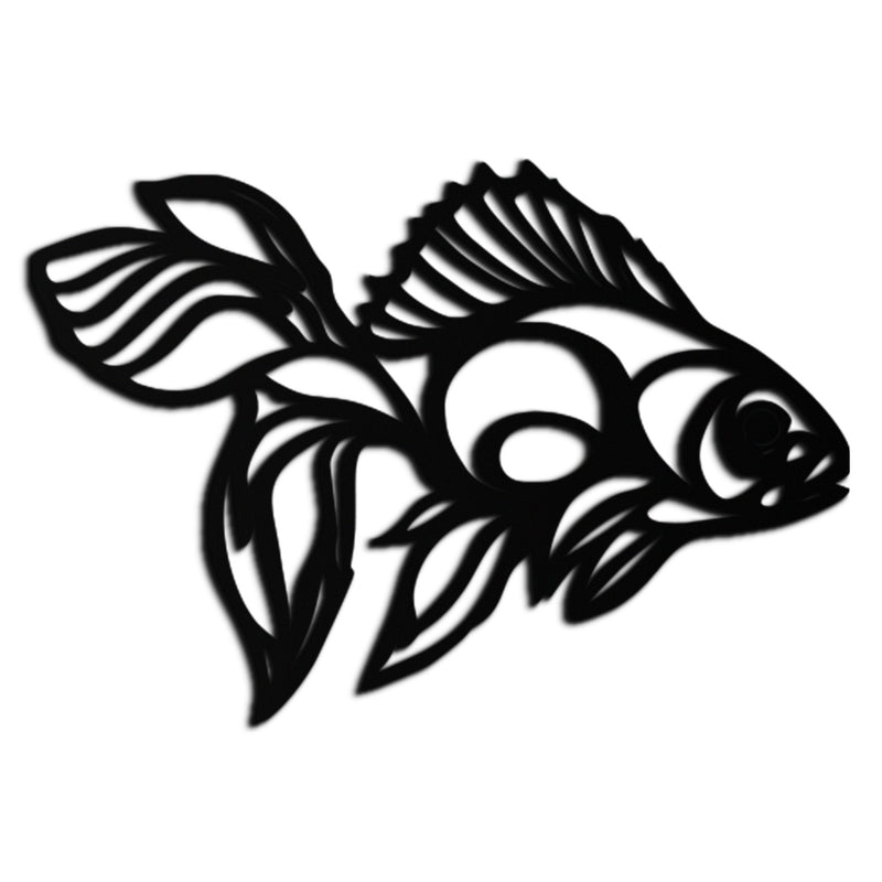 Abstract Fish Metal Wall Art - Modern Steel Wall Decor - KAF101