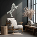 Geometric Horse Metal Wall Art - Modern Steel Horse Silhouette - KAF108