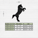 Geometric Horse Metal Wall Art - Modern Steel Horse Silhouette - KAF108