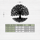 Tree of Life Metal Wall Art - Modern Steel Nature-Inspired Decor - KAF112