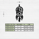 Dreamcatcher Metal Wall Art - Boho-Inspired Steel Wall Decor - KAF113