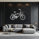 Bicycle Metal Wall Art - Modern Industrial Bike Decor - KAF124