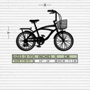 Bicycle Metal Wall Art - Modern Industrial Bike Decor - KAF124