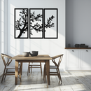 Branch Trio Metal Wall Art - 3-Piece Modern Steel Wall Decor - KAF132