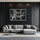 Branch Trio Metal Wall Art - 3-Piece Modern Steel Wall Decor - KAF132