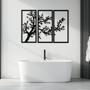 Branch Trio Metal Wall Art - 3-Piece Modern Steel Wall Decor - KAF132