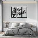 Branch Trio Metal Wall Art - 3-Piece Modern Steel Wall Decor - KAF132