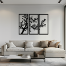 Branch Trio Metal Wall Art - 3-Piece Modern Steel Wall Decor - KAF132