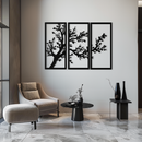 Branch Trio Metal Wall Art - 3-Piece Modern Steel Wall Decor - KAF132