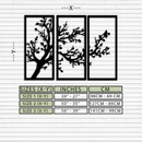 Branch Trio Metal Wall Art - 3-Piece Modern Steel Wall Decor - KAF132