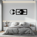 Soundwave Vinyl Record Metal Wall Art - Modern Music-Inspired Steel Wall Decor - KAF133