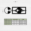 Soundwave Vinyl Record Metal Wall Art - Modern Music-Inspired Steel Wall Decor - KAF133