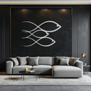 Minimalist Fish Metal Wall Art – Modern Coastal Decor - KAF139