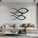 Minimalist Fish Metal Wall Art – Modern Coastal Decor - KAF139