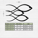 Minimalist Fish Metal Wall Art – Modern Coastal Decor - KAF139