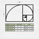 Golden Ratio Spiral Metal Wall Art - Elegant Geometric Design - KAF141