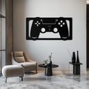 Gamer Controller Metal Wall Art - Modern Gaming Room Decor - KAF144