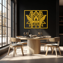 Mandala Lotus Metal Wall Art - Elegant & Spiritual Home Decor - KAF148