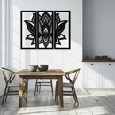 Mandala Lotus Metal Wall Art - Elegant & Spiritual Home Decor - KAF148