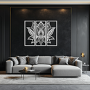 Mandala Lotus Metal Wall Art - Elegant & Spiritual Home Decor - KAF148