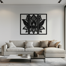 Mandala Lotus Metal Wall Art - Elegant & Spiritual Home Decor - KAF148