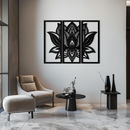 Mandala Lotus Metal Wall Art - Elegant & Spiritual Home Decor - KAF148