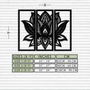 Mandala Lotus Metal Wall Art - Elegant & Spiritual Home Decor - KAF148