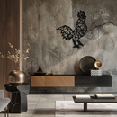 Geometric Rooster Metal Wall Art - Modern Farmhouse Decor - KAF149