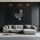 Geometric Rooster Metal Wall Art - Modern Farmhouse Decor - KAF149