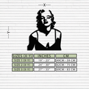 Glamorous Marilyn Monroe Metal Wall Art – Iconic Pop Art Steel Decor - KAF153