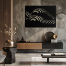 Abstract Female Form Metal Wall Art – Modern Geometric Steel Decor - KAF154