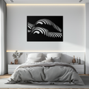 Abstract Female Form Metal Wall Art – Modern Geometric Steel Decor - KAF154