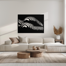 Abstract Female Form Metal Wall Art – Modern Geometric Steel Decor - KAF154