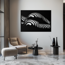 Abstract Female Form Metal Wall Art – Modern Geometric Steel Decor - KAF154