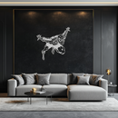 Spider-Man Metal Wall Art - Geometric Superhero Wall Decor - KAF155