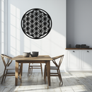 Sacred Geometry Metal Wall Art - Flower of Life Design - KAF158