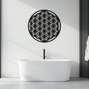 Sacred Geometry Metal Wall Art - Flower of Life Design - KAF158