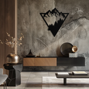 Mountain Forest Metal Wall Art - Geometric Nature Decor- KAF161