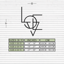 Geometric LOVE Metal Wall Art - Modern Minimalist Wall Decor- KAF162