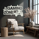 Gaming Zone Metal Wall Art - Gamer Room Decor- KAF169