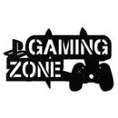 Gaming Zone Metal Wall Art - Gamer Room Decor- KAF169