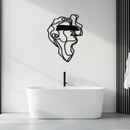 Blindfolded Men Metal Wall Art - Abstract Minimalist Line Art Decor- KAF170