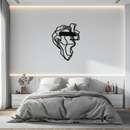 Blindfolded Men Metal Wall Art - Abstract Minimalist Line Art Decor- KAF170