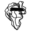 Blindfolded Men Metal Wall Art - Abstract Minimalist Line Art Decor- KAF170