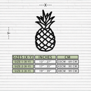 Pineapple Metal Wall Art - Tropical Geometric Home Decor- KAF171