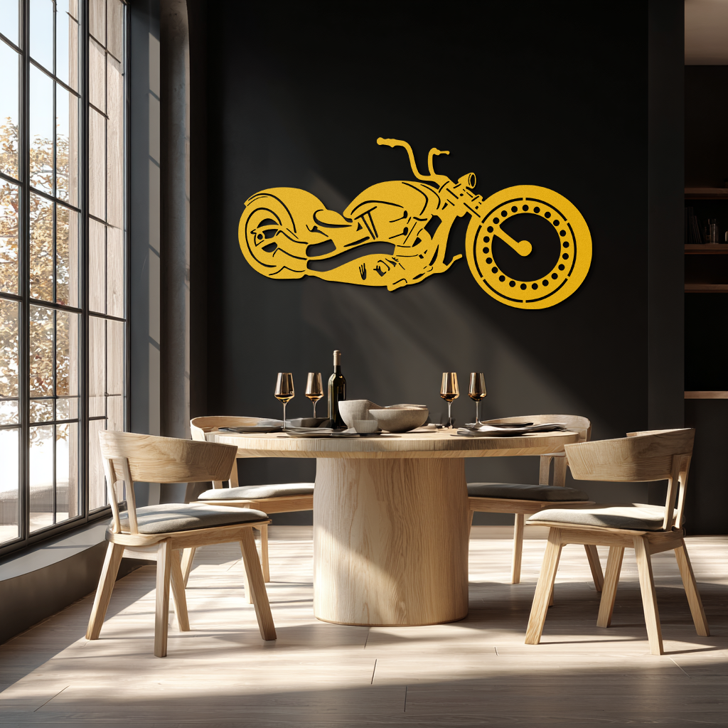 Motorcycle Metal Wall Art - Biker Decor for Garage & Man Cave- KAF172, photo 10 of 14