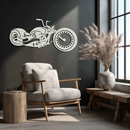 Motorcycle Metal Wall Art - Biker Decor for Garage & Man Cave- KAF172